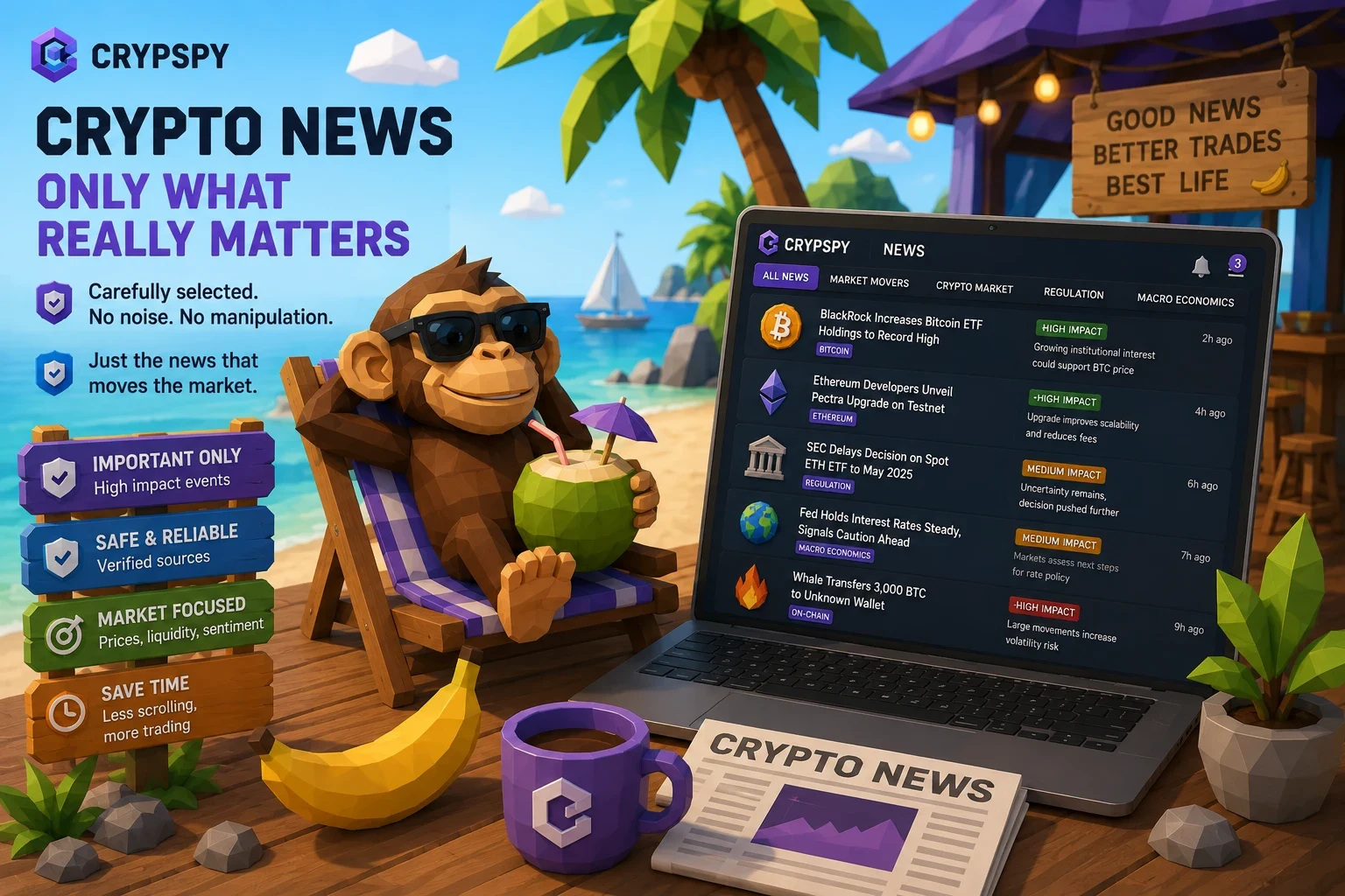 Latest crypto news without the noise: only what truly matters to the market