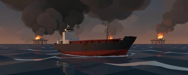 Houthi attacks on Saudi oil depots along Red Sea slow ship traffic through Bab el-Mandeb Strait
