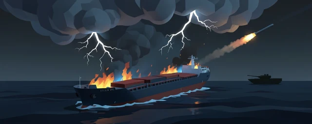 Ukraine strikes Iranian ship carrying arms to Russia, raising fears the two wars are merging into one.